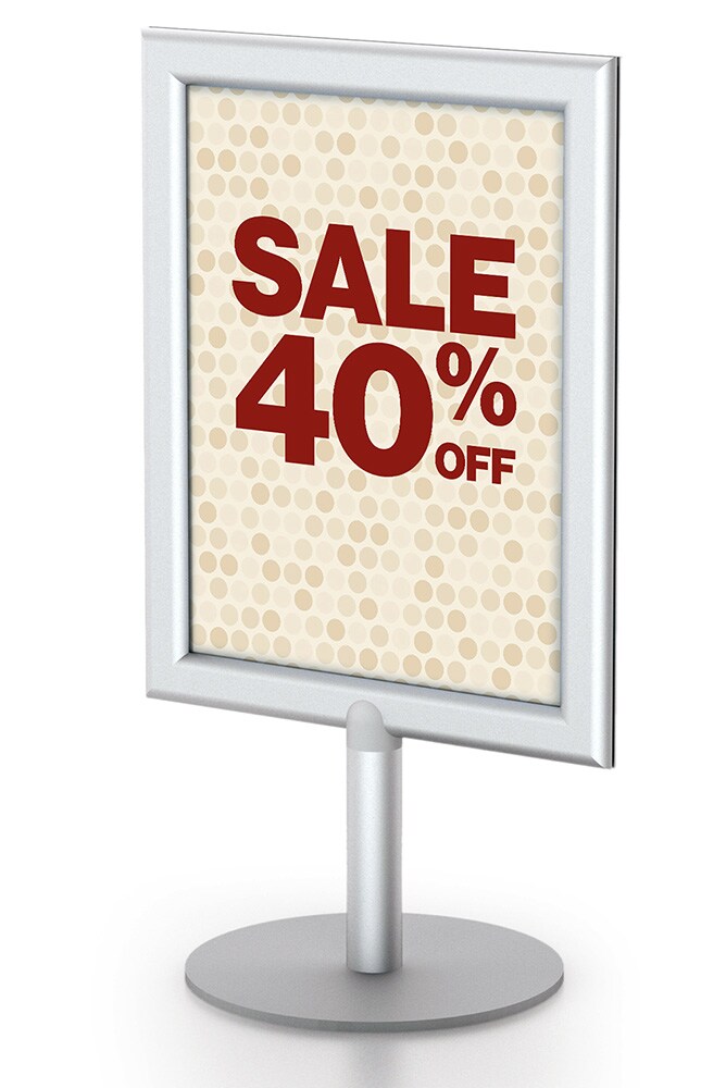 tabletop metal sign holders