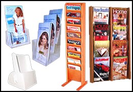 Literature Displays - counter top, wall & floor Literature Displays - counter top, wall & floor