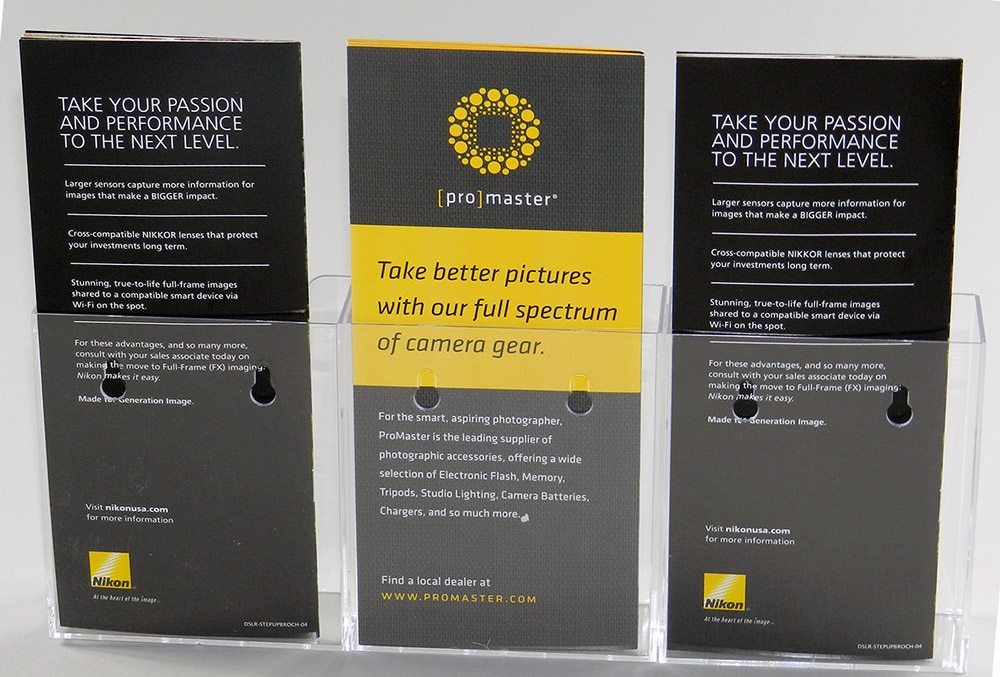 wall brochure holder