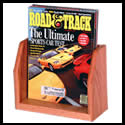 8 1/2w x 7h x 2 3/8d Wood Magazine Holder: Wood/Counter
