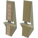 10" Easel Back: Double Wing Kraft, Heavy Duty 50 Pt Chipboard