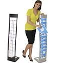 10 Pocket Floor Standing Portable Literature Rack, Includes Carry Bag
