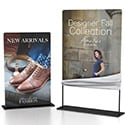 11w x 17h, 14w x 22h Counter Sign Stand; Pillowcase Graphics; 2 Sided