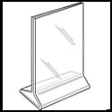 4w x 6h Table Tent Holder: Top Load/2 Ads