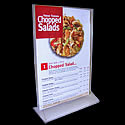 5w x 7h Menu Stand: Top Load/2 Ads