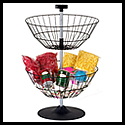 2 Tier Wire Basket - Economical: Counter/Spinner