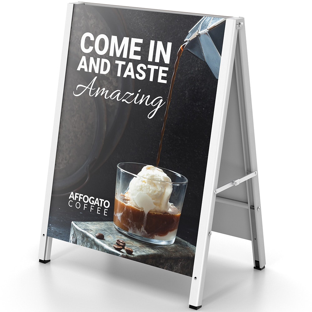 Metal A-Frame Sign Stands, Outdoor Sign Displays