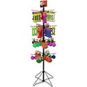 (24) Hook/4 Tier Display Rack: Spinner/Floor