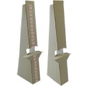 24" Easel Back: Double Wing Kraft, Heavy Duty 50 Pt Chipboard