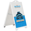 24w x 36h Sidewalk Sign; No Lens, Black, White