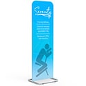 24 x 72, 24 x 84, 30 x 72, 30 x 84, 36 x 72, 36 x 84 Airline Carry-On Banner Stands; Curved Top