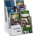6 Brochure Pockets Or 3 Magazine Pockets / 3 Tier Literature Holder