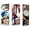 36 x 72, 36 x 96, 48 x 72, 48 x 96 Silicon Graphic Floor Sign Stands; 2 Sided