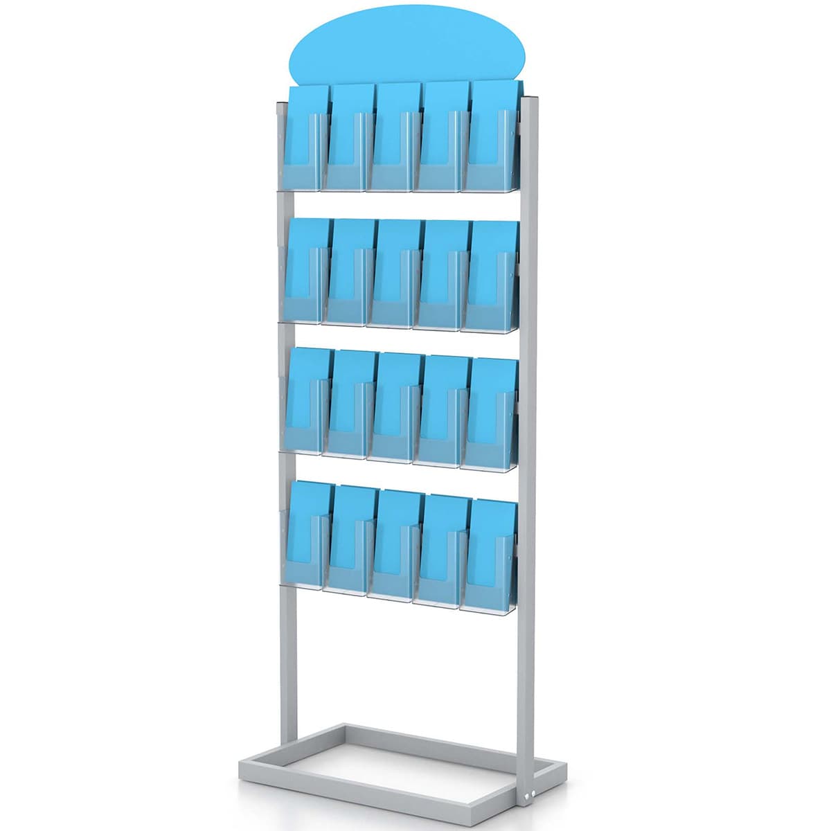 40 Pocket Brochure Holder Info Center | Holds 4