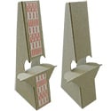 8" Easel Back: Double Wing Kraft, Heavy Duty 50 Pt Chipboard