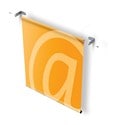 Wall Mount Bracket Set w/ 3 Center Hooks (4 Section)