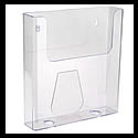 8 3/4w x 9 1/2h x 2d Plastic Literature Holder: Add-On Pocket/Wall