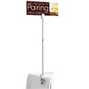 Clamp-On Telescopic Sign Holders; Adj Height 24