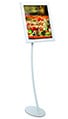 8½ x 11, 11 x 14, 11 x 17 Menu Floor Stand: Snap Open, Portrait