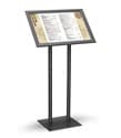 17 x 11, 22 x 14 Lobby Directory Floor Stand: Snap Open/Horizontal