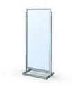 22 x 56 Poster Sign Holder: Two Sided, Black or Silver