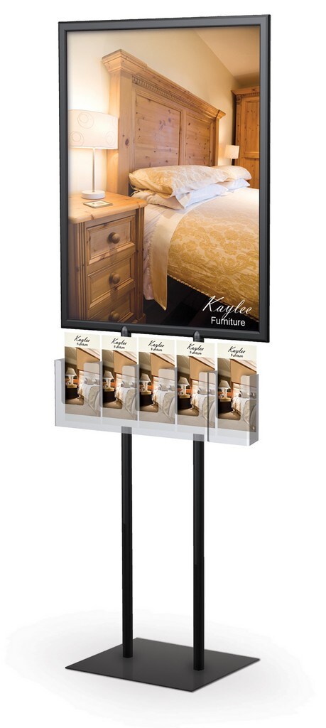 Aarco PHSIB Poster Holder 28H X 22W Frame (22-1/4W X 59-1/2H Overall  Dimension)