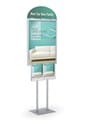 22 x 28 Sign Stand: w/2 Catalog Holders; 2 Sided