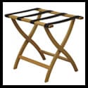 Luggage Rack w/Curved Legs: Heavy Duty