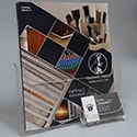 8 13/16w x 9 1/2h x 1 7/16 Magazine Holder w/Business Card Holder
