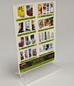 6w x 8h Sign Holder Stand: Top Load/2 Ads