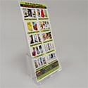 4 1/8w x 7 1/4h x 1 1/4d Acrylic Brochure Holder