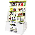 5 3/4w x 6 1/4h x 2d Cardboard Brochure Display: 1 Label