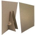 8 1/2 x 11 Cardboard Easel Display: Kraft Double Wing