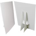 8 1/2 x 11 Cardboard Display: White