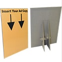 8 1/2 x 11 Cardboard Display: Kraft w/Sheet Cover