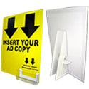 8 1/2 X 11 White: w/Clear Cover & Business Card Pocket