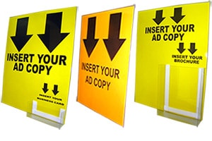 Cardboard Easel Signs With Pockets