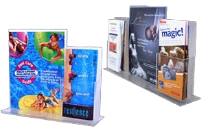 24 Pieces Acrylic Display Stands Acrylic Sign Holder Flyer Display Stand  Slant Back Acrylic Sign Holder Acrylic Picture Frame Stand For Home Office  Desktop, Vertical And Horizontal, 4 X 6 Inches 