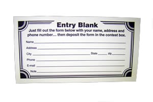 Entry Form Pads