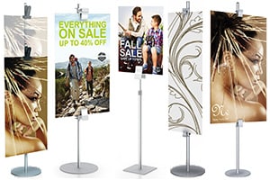 Floor Sign Clamp Stands