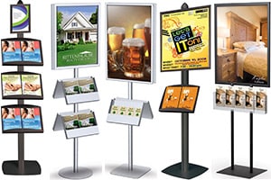 Floor Standing Sign Holders With Pockets