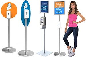 Hand Sanitizer Dispensers & Stands