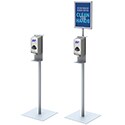 8 1/2w x 11h, 11w x 14h Hand Sanitizer Dispenser Floor Stand