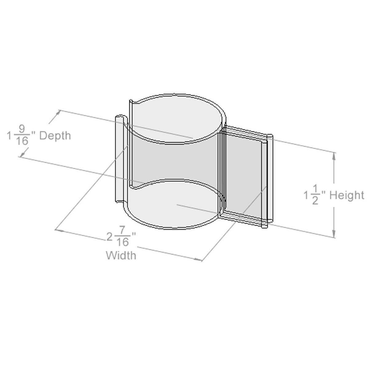 Sign Mounting Clips For Racking Round Sign Clip 1 1/2