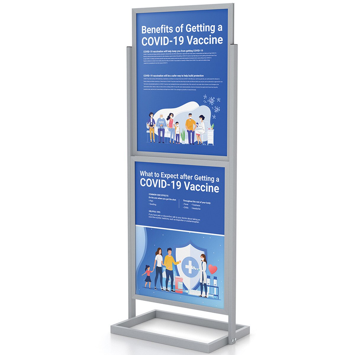 22 x 28 2-Tier Double Sided Floor Standing Sign