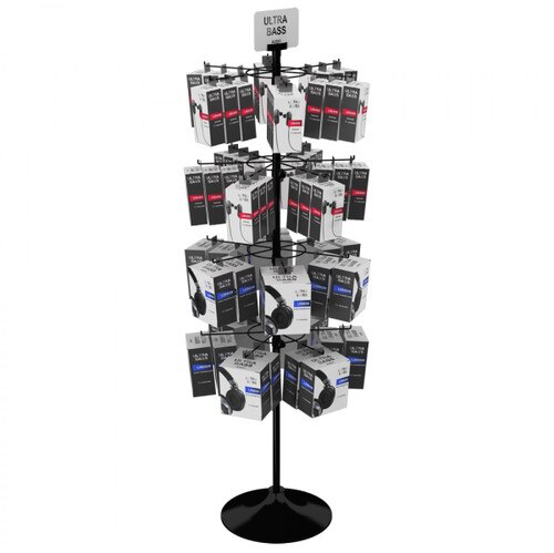 24 Hook Floor Merchandise Spinner Rack for Merchandise up to 5