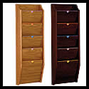 12 1/2w x 9h x 1 1/4d5 Pocket Hippa Compliant Patient Chart Holder/Wall/5 Pockets