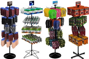 Floor Peg & Hook Spinner Racks