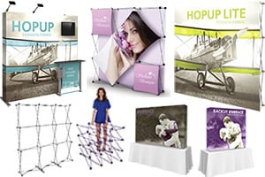 Popup Exhibits & Backdrop Walls & Connectors