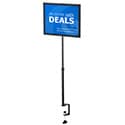 11w x 7h, 11w x 8 1/2h, 14w x 11h: Clamp Base/Telescopic